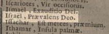 Israel in the Latin Vulgate
