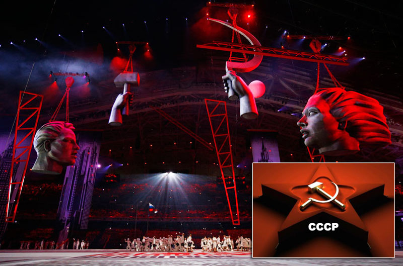 2014 Sochi Olympics Communist symbols opening ceremony
