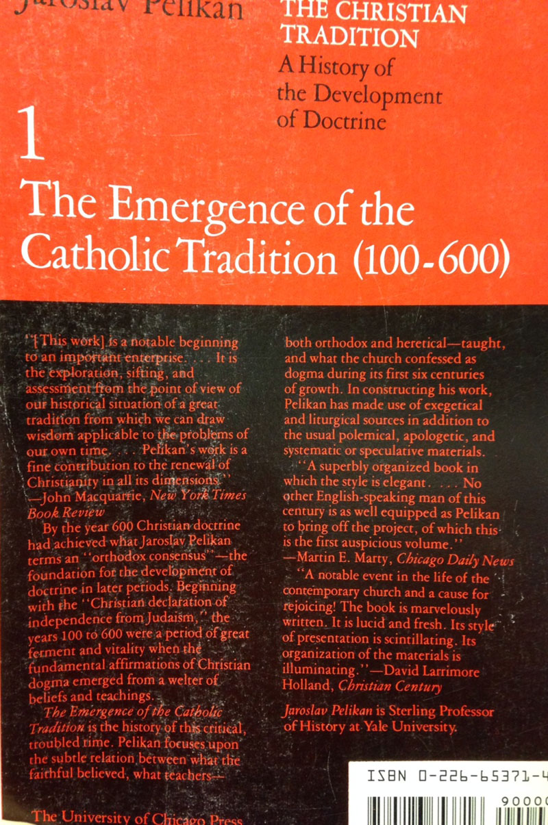 Emergence of Catholic Tradition Cover