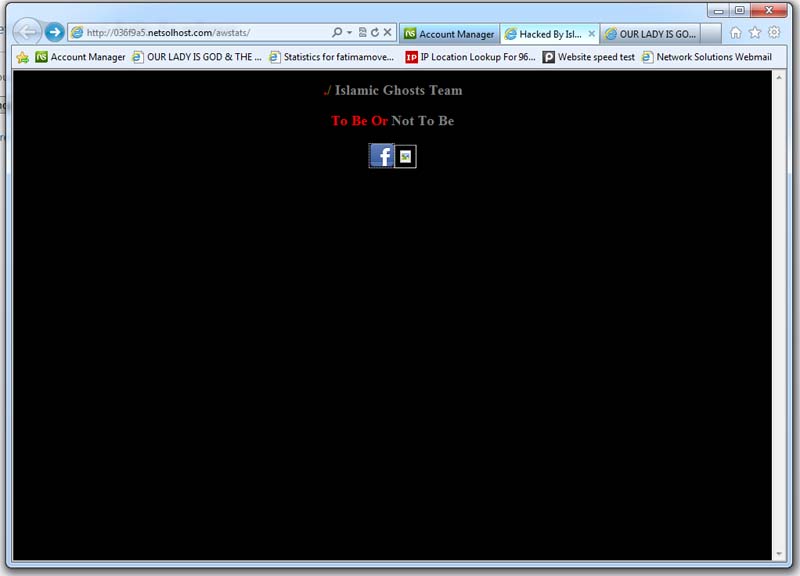 Fatima Movement hacked by Islamic Ghost Team