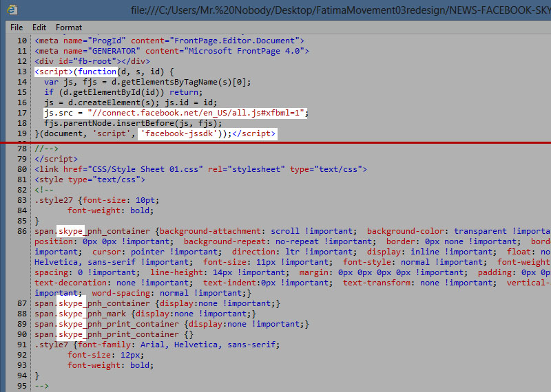 Facebook Skype surveillance