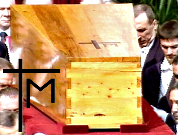 John Paul II funeral casket