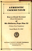 ENCYCLICAL: ATHEISTIC COMMUNISM