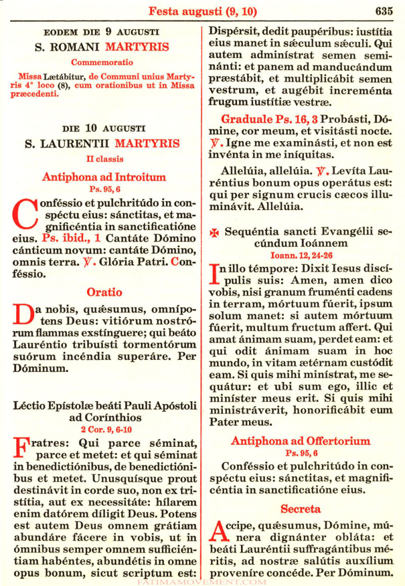 Missale Romanum from 1962 in color scan 0712