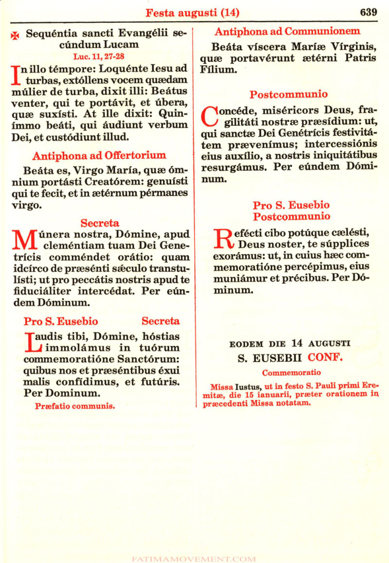 Missale Romanum from 1962 in color scan 0716