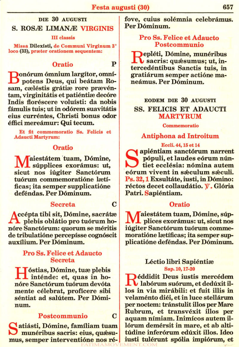 Missale Romanum from 1962 in color scan 0734