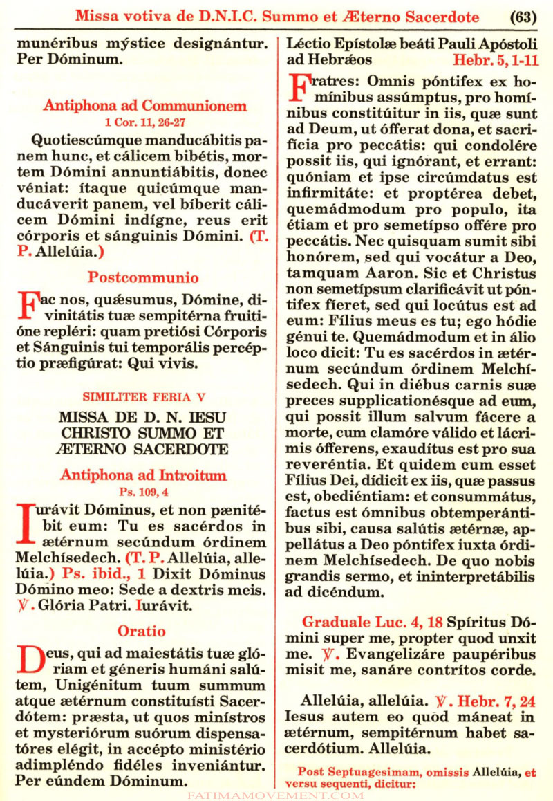 Missale Romanum from 1962 in color scan 0886