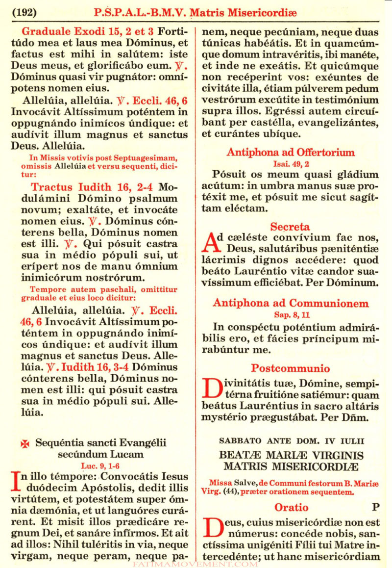 Missale Romanum from 1962 in color scan 1015