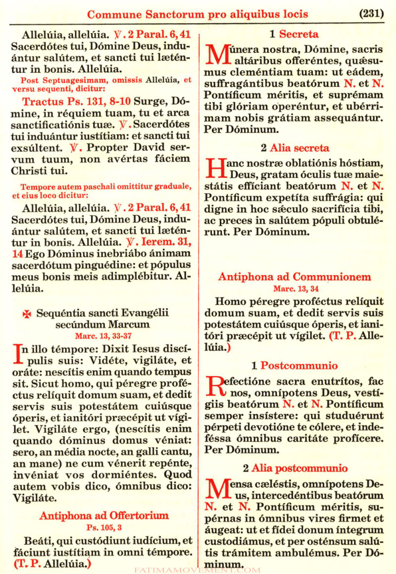 Missale Romanum from 1962 in color scan 1054