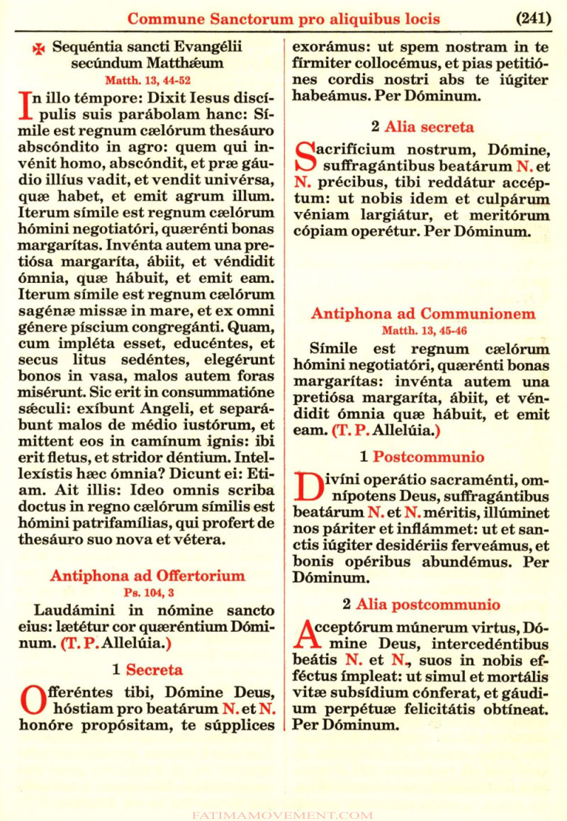 Missale Romanum from 1962 in color scan 1064