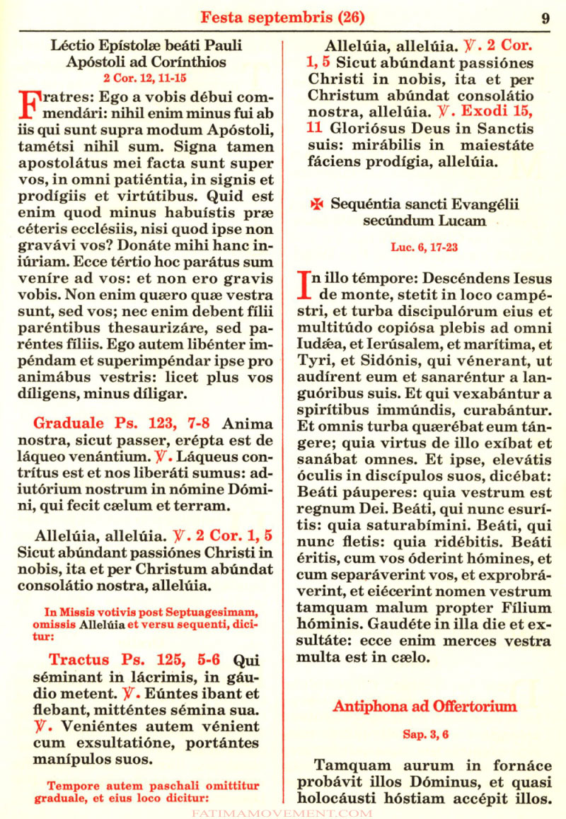 Missale Romanum from 1962 in color scan 1124