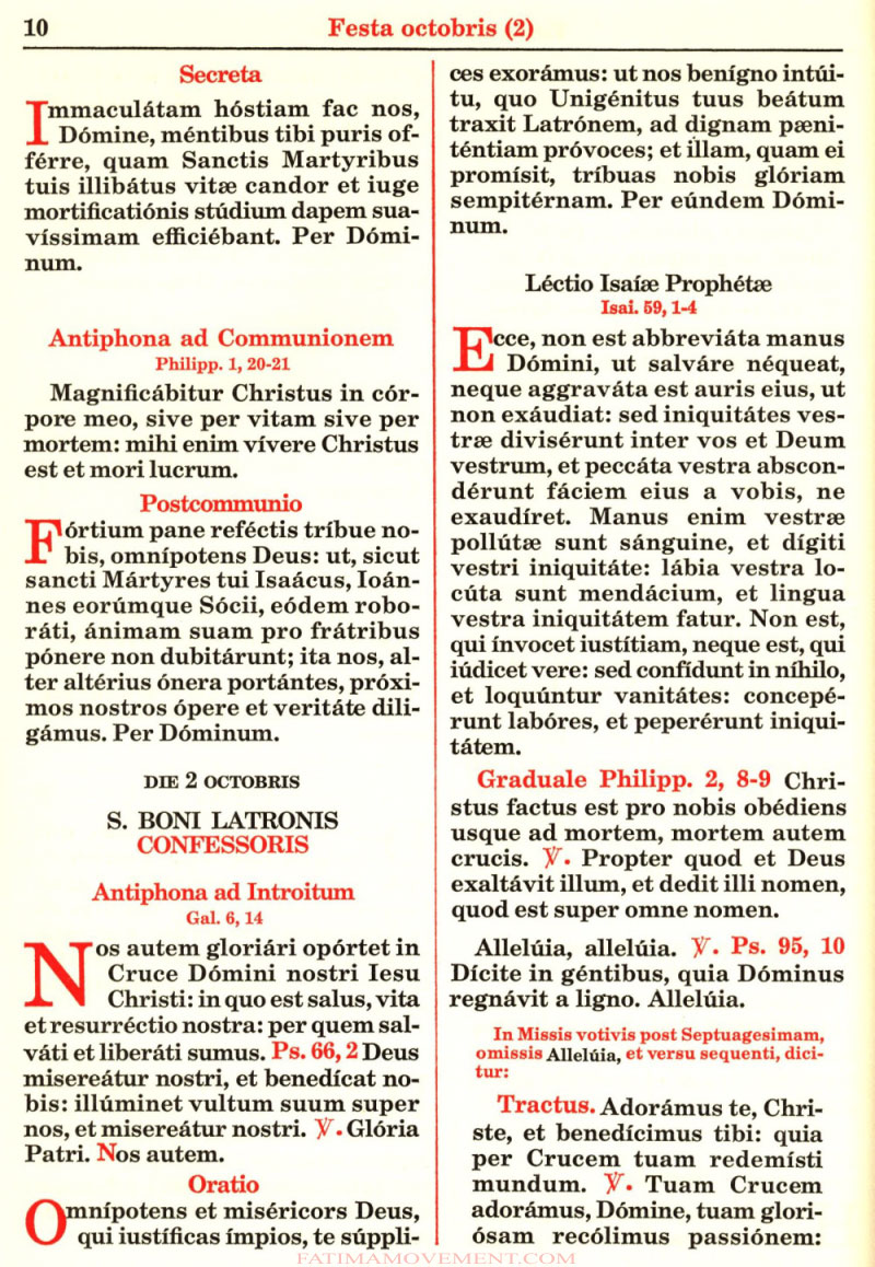 Missale Romanum from 1962 in color scan 1125