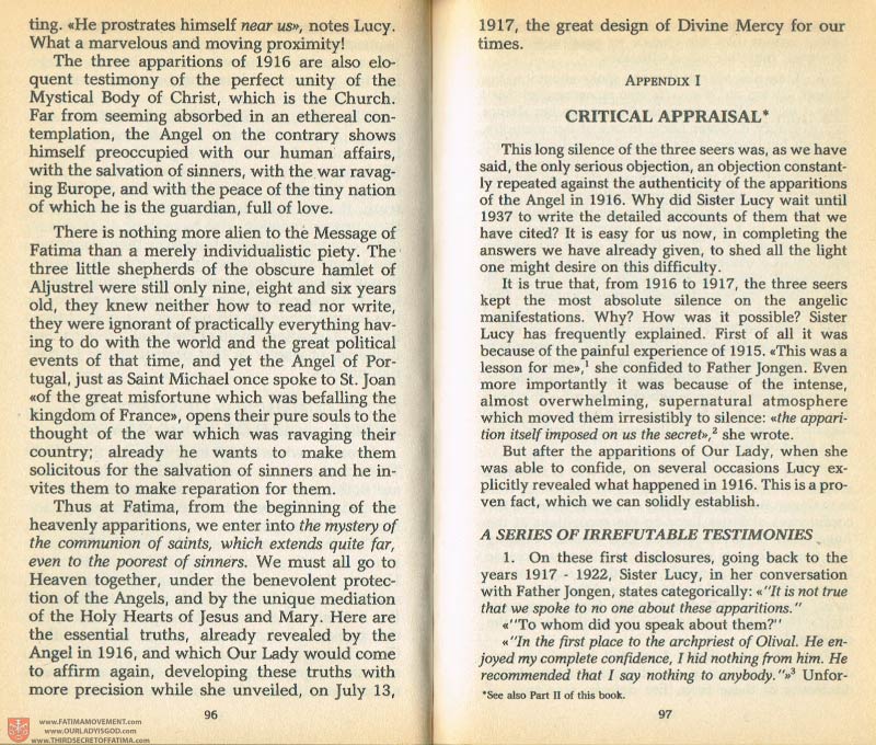 The Whole Truth About Fatima Volume 1 pages 96-97