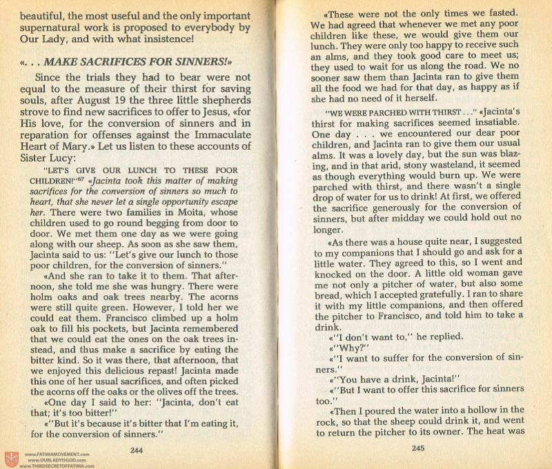 The Whole Truth About Fatima Volume 1 pages 244-245
