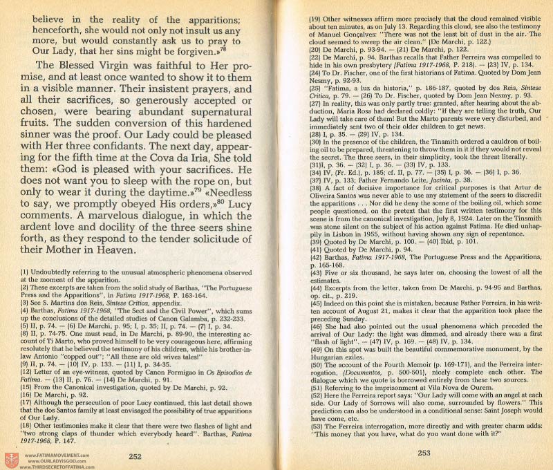The Whole Truth About Fatima Volume 1 pages 252-253