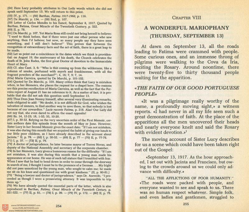 The Whole Truth About Fatima Volume 1 pages 254-255