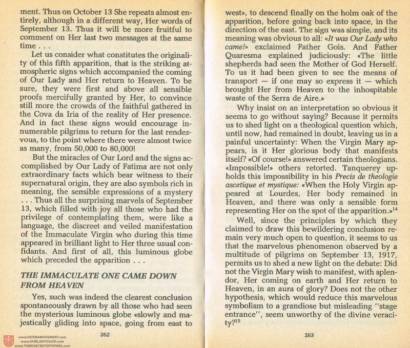 The Whole Truth About Fatima Volume 1 pages 262-263