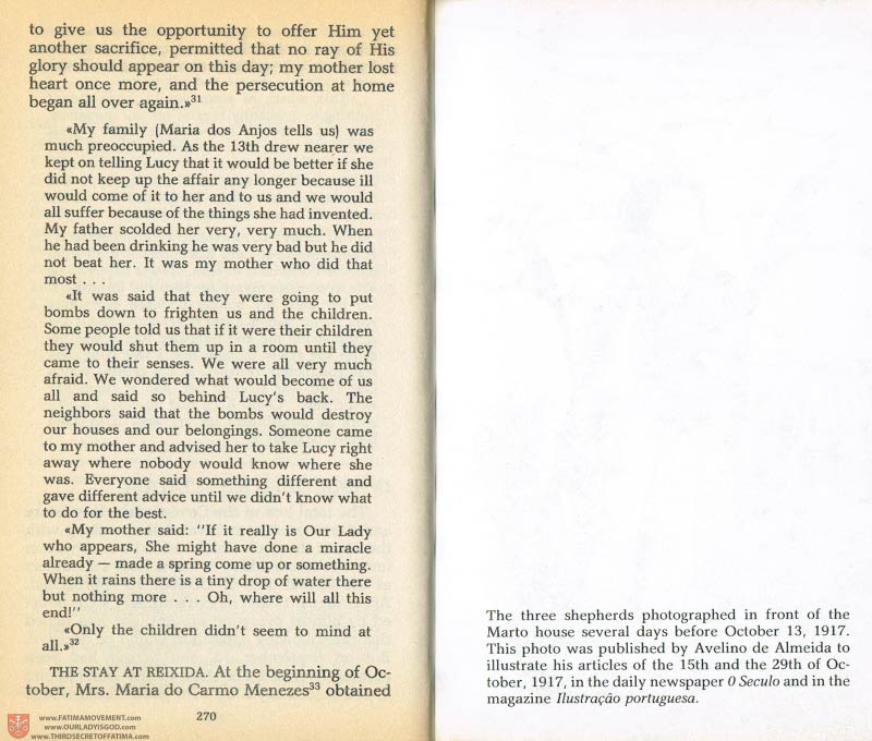 The Whole Truth About Fatima Volume 1 pages 270-A