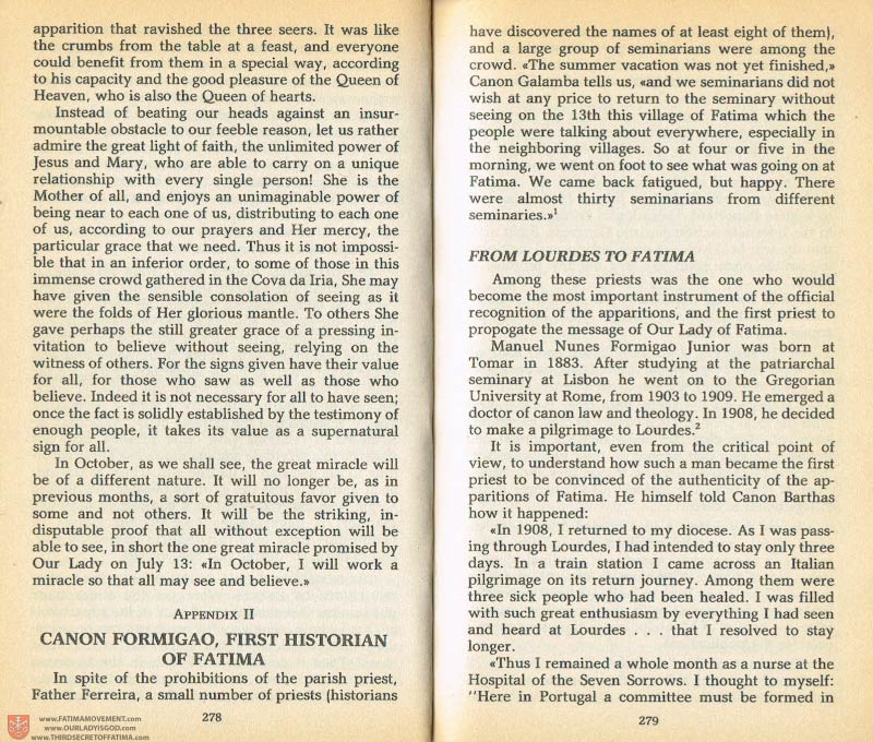 The Whole Truth About Fatima Volume 1 pages 278-279