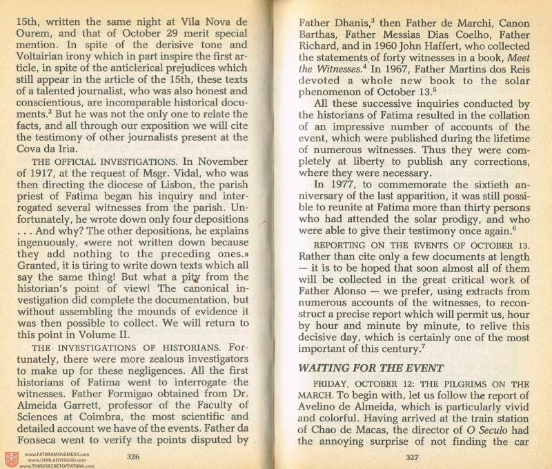 The Whole Truth About Fatima Volume 1 pages 326-327