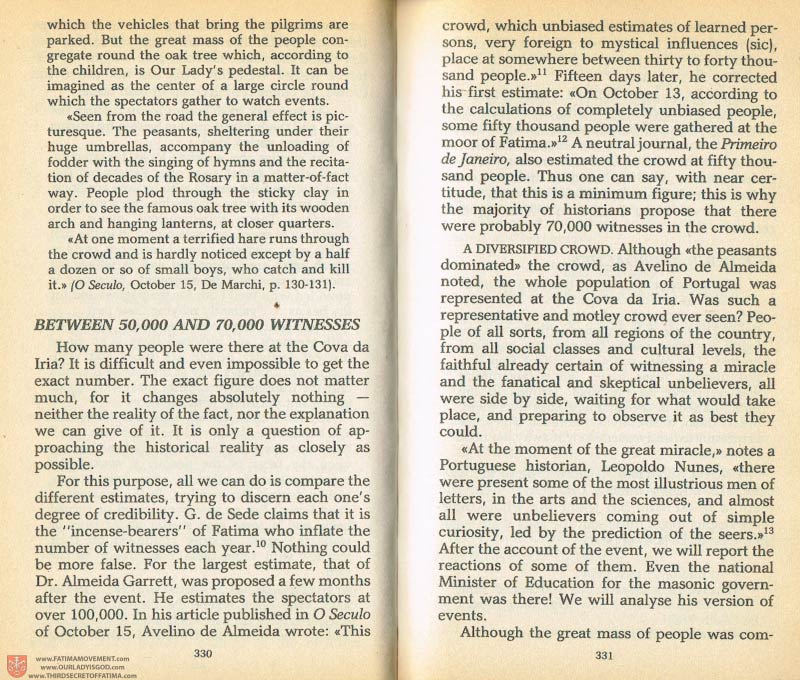The Whole Truth About Fatima Volume 1 pages 330-331