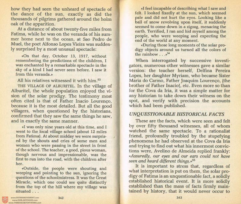 The Whole Truth About Fatima Volume 1 pages 342-343