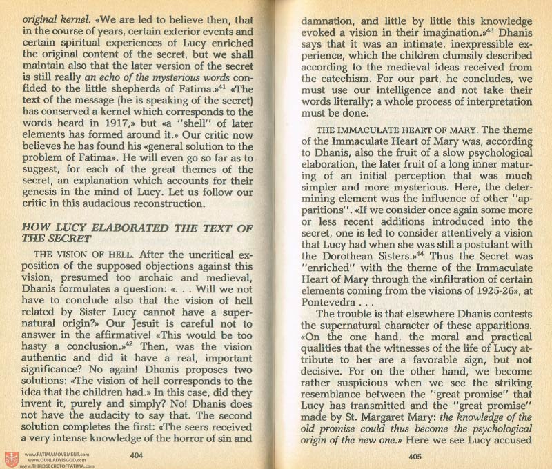 The Whole Truth About Fatima Volume 1 pages 404-405