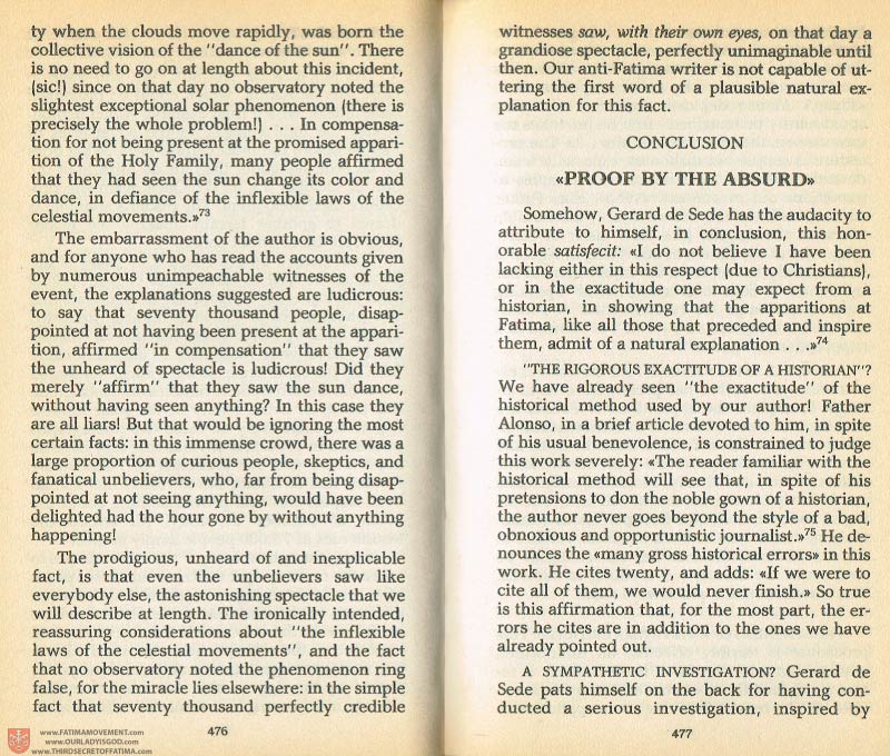 The Whole Truth About Fatima Volume 1 pages 476-477