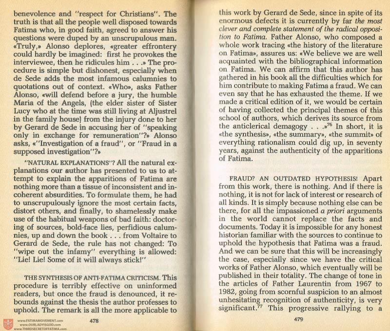 The Whole Truth About Fatima Volume 1 pages 478-479