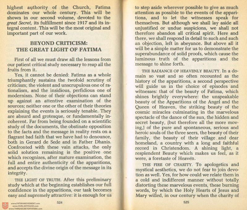 The Whole Truth About Fatima Volume 1 pages 524-525