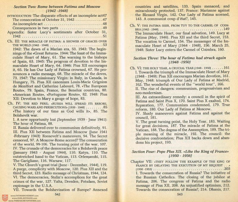 The Whole Truth About Fatima Volume 1 pages 542-543