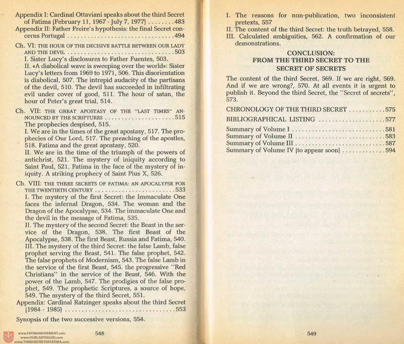 The Whole Truth About Fatima Volume 1 pages 548-549