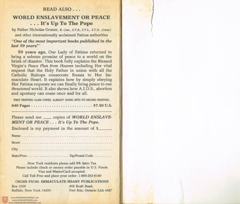 The Whole Truth About Fatima Volume 1 pages 556-557