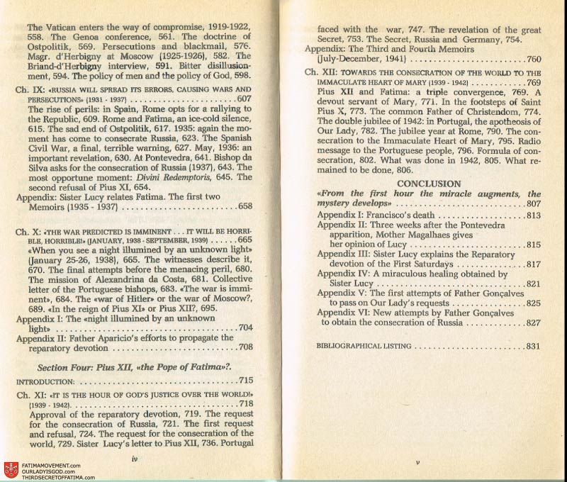The Whole Truth About Fatima Volume 2 pages ii-iii