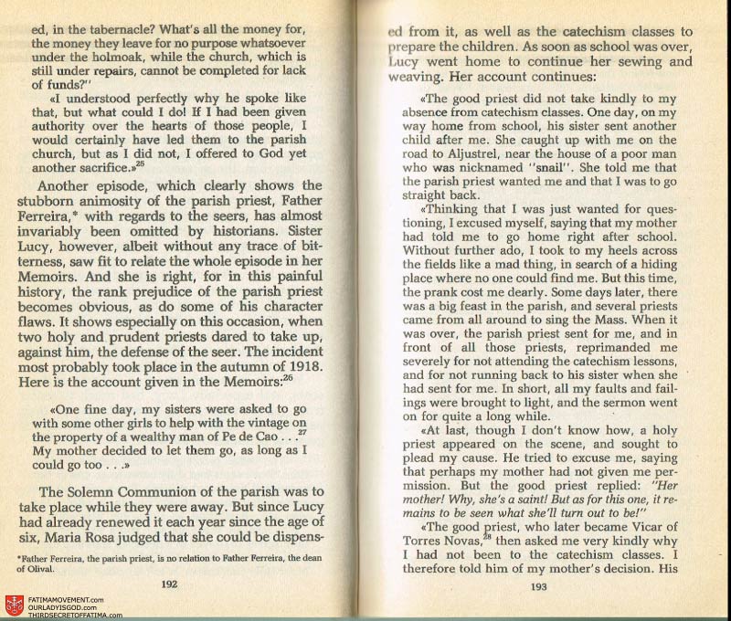The Whole Truth About Fatima Volume 2 pages 178-179
