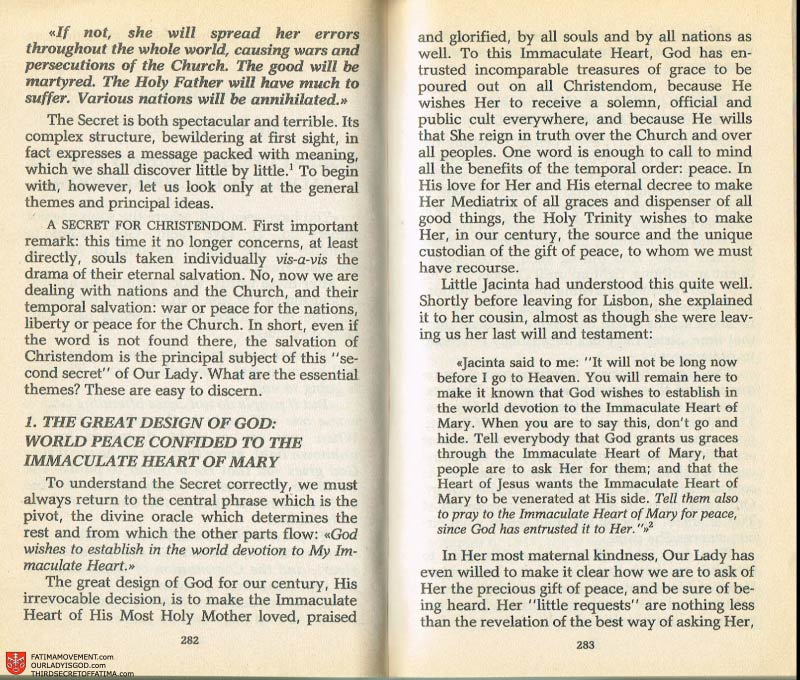 The Whole Truth About Fatima Volume 2 pages 268-269