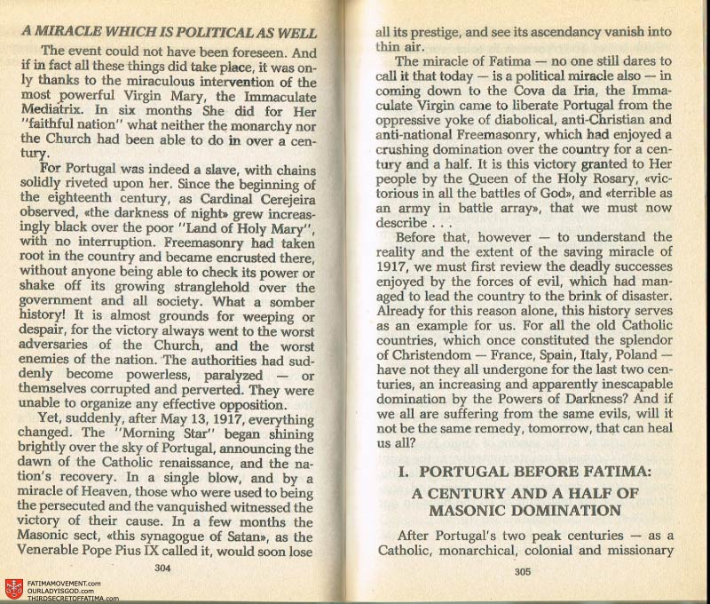 The Whole Truth About Fatima Volume 2 pages 290-291