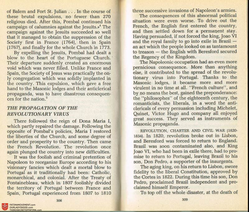 The Whole Truth About Fatima Volume 2 pages 294-295