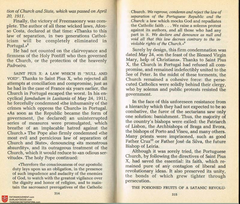 The Whole Truth About Fatima Volume 2 pages 300-301