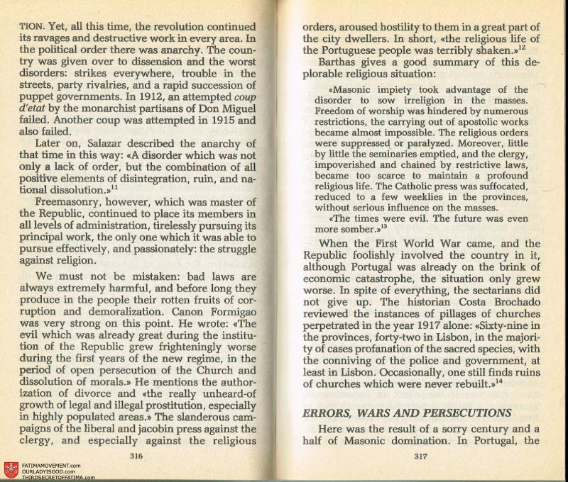 The Whole Truth About Fatima Volume 2 pages 302-303