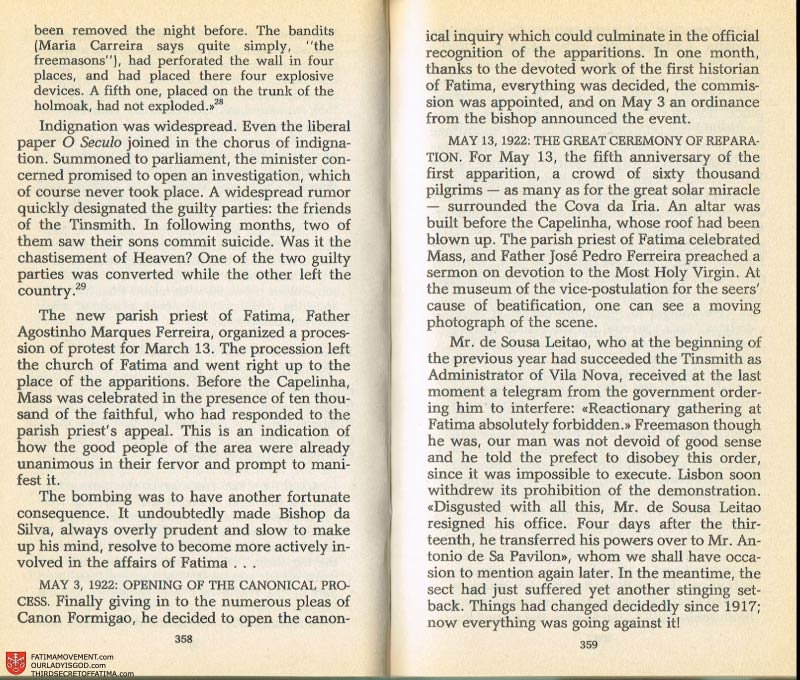 The Whole Truth About Fatima Volume 2 pages 344-345