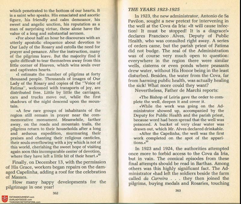 The Whole Truth About Fatima Volume 2 pages 348-349
