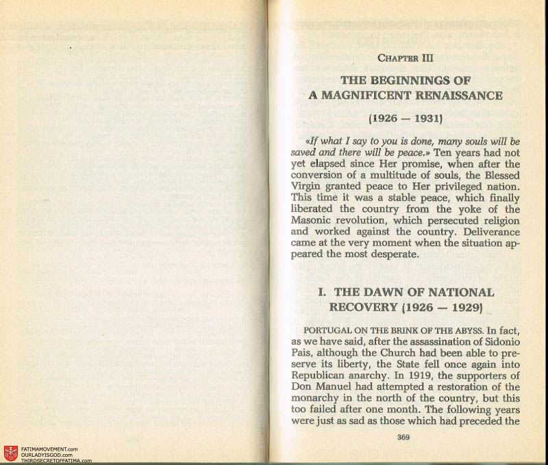The Whole Truth About Fatima Volume 2 pages 354-355