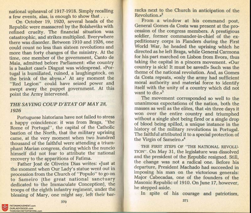 The Whole Truth About Fatima Volume 2 pages 356-357