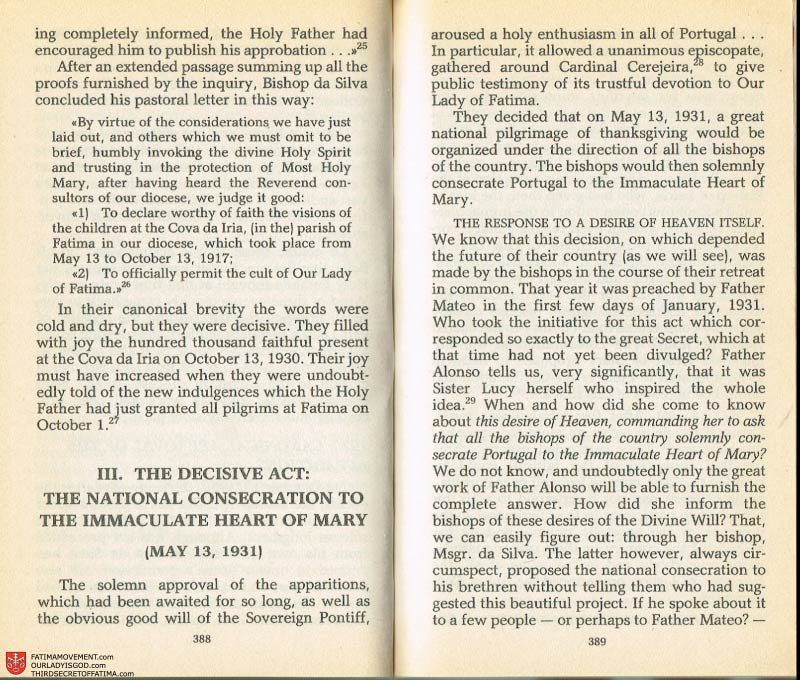 The Whole Truth About Fatima Volume 2 pages 374-375