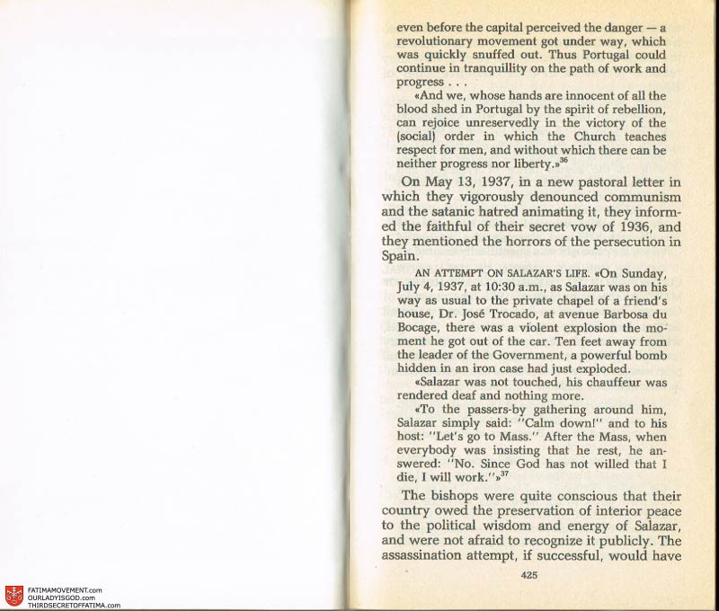 The Whole Truth About Fatima Volume 2 pages 418-419