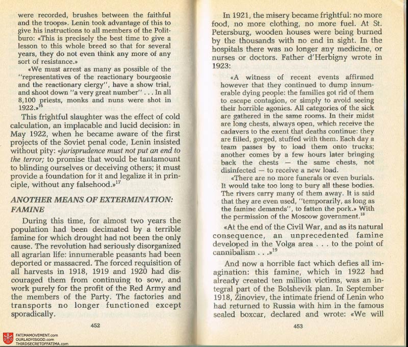 The Whole Truth About Fatima Volume 2 pages 430-431