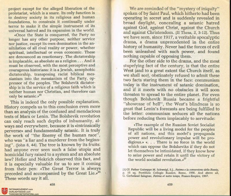 The Whole Truth About Fatima Volume 2 pages 436-437