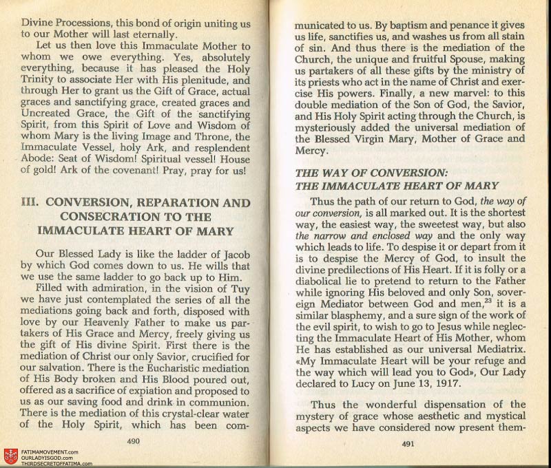 The Whole Truth About Fatima Volume 2 pages 468-469