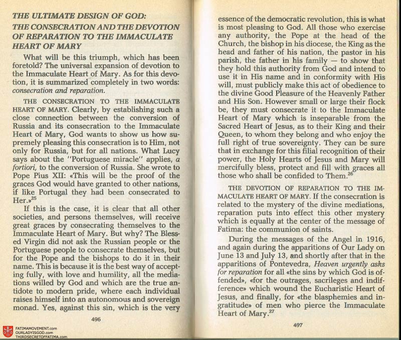 The Whole Truth About Fatima Volume 2 pages 474-475